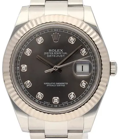 Rolex Datejust II 116334G 41mm Yellow gold and Stainless steel Gray