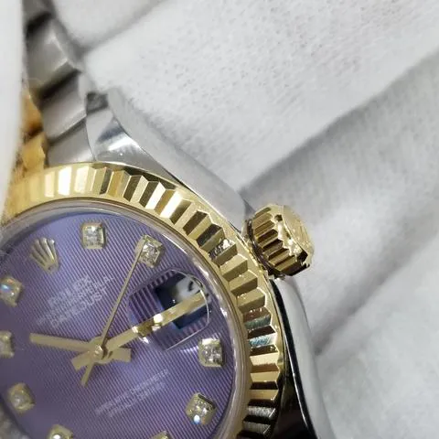 Rolex Lady-Datejust 279173G 28mm Yellow gold and Stainless steel Purple 14