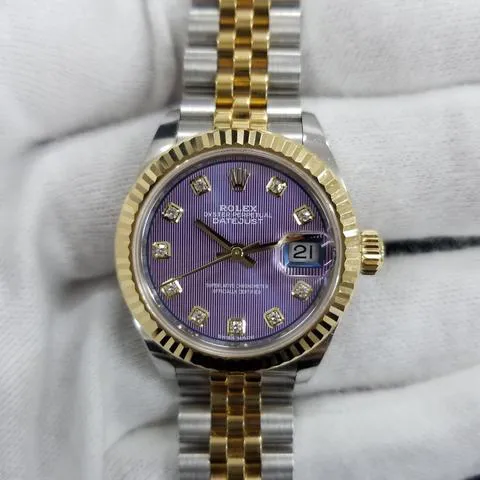 Rolex Lady-Datejust 279173G 28mm Yellow gold and Stainless steel Purple 11