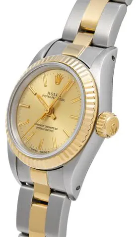 Rolex Oyster Perpetual 67193 24mm Stainless steel Champagne 1