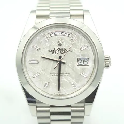 Rolex Day-Date 40 228206 40mm Platinum Meteorite 2