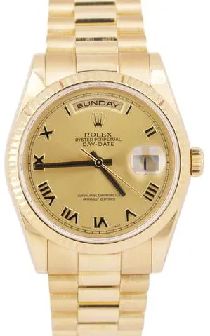 Rolex Day-Date 36 118238 36mm Yellow gold Champagne