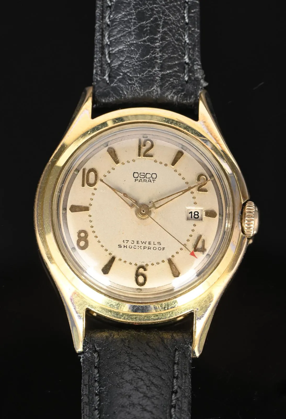 Osco Parat 32mm Stainless steel and Gold-plated Champagne