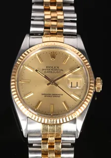 Rolex Oyster Perpetual "Datejust" Stainless steel Golden