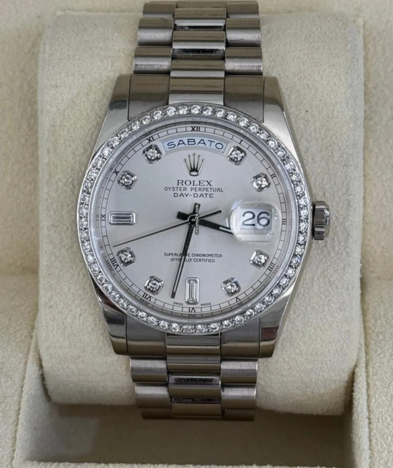 Rolex Day-Date 36 118239 36mm White gold Silver