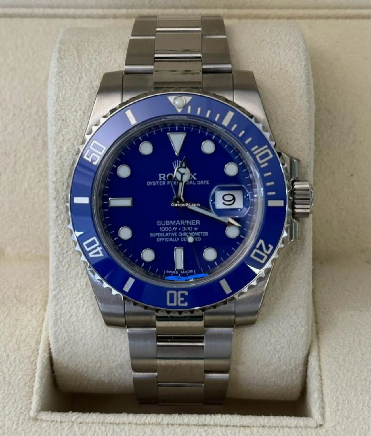 Rolex Submariner 116619LB 40mm White gold Blue