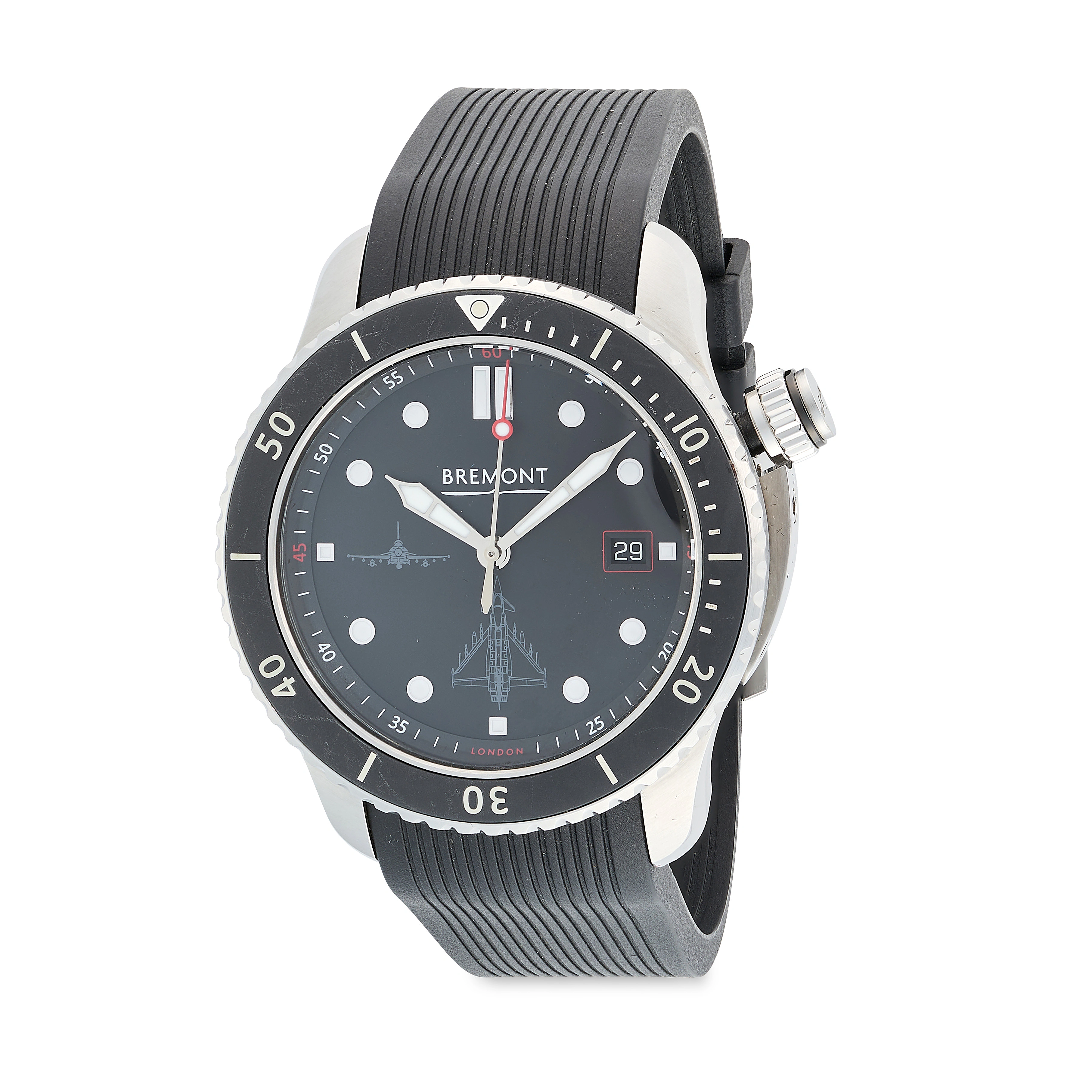 Bremont Supermarine S500/S2000 44mm Stainless steel Black