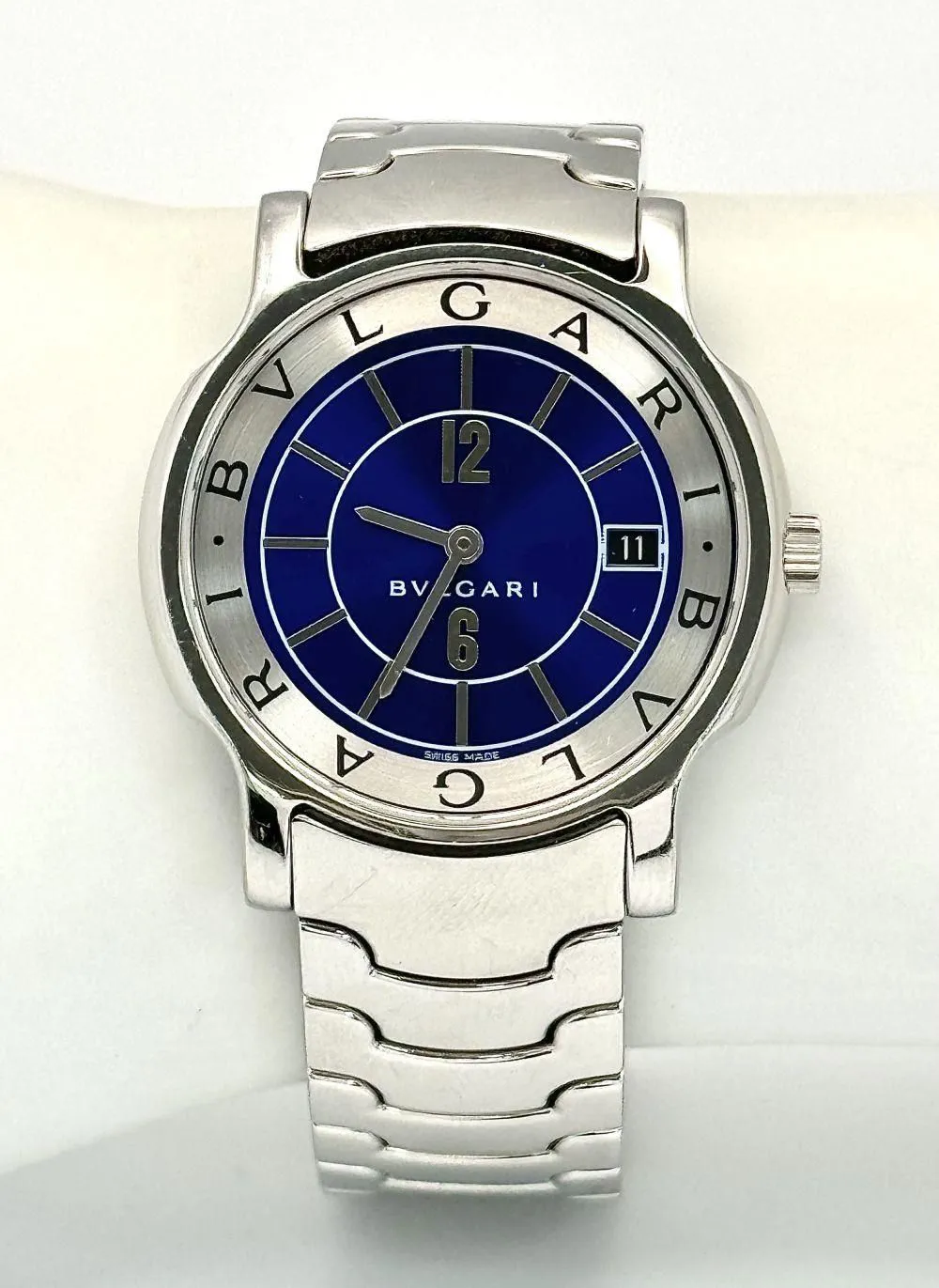 Bulgari Solotempo Stainless steel Blue