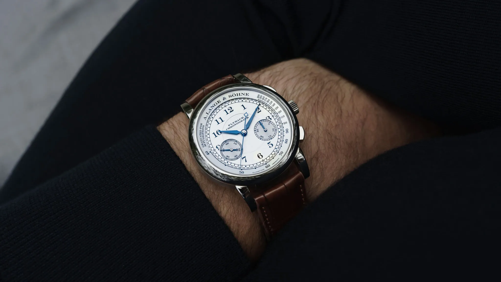 A. Lange & Söhne 1815 401.026 39.5mm White gold and 18k white gold Silver