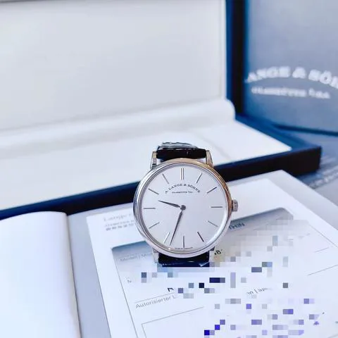 A. Lange & Söhne Saxonia 201.027 37mm White gold Silver