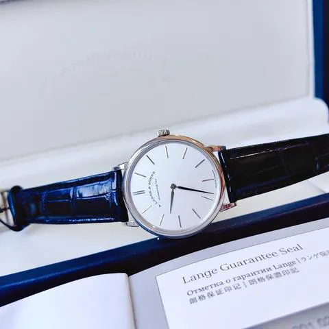 A. Lange & Söhne Saxonia 201.027 37mm White gold Silver 4