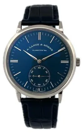 A. Lange & Söhne Saxonia 380.028 38.5mm White gold Blue