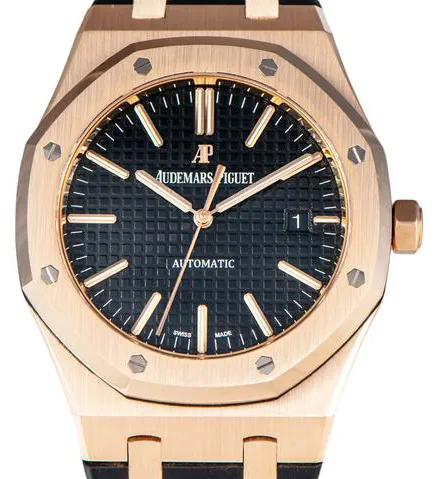 Audemars Piguet Royal Oak 15400OR.OO.D002CR.01 41mm Rose gold Black