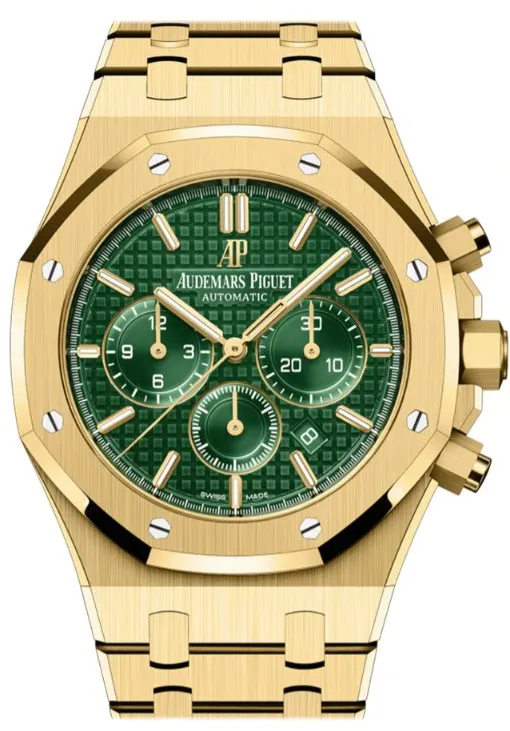 Audemars Piguet Royal Oak 26331BA.OO.1220BA.02 41mm Yellow gold Green