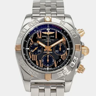 Breitling Chronomat Rose gold and Stainless steel Black