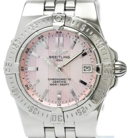 Breitling Galactic A71340 30mm Stainless steel Rose