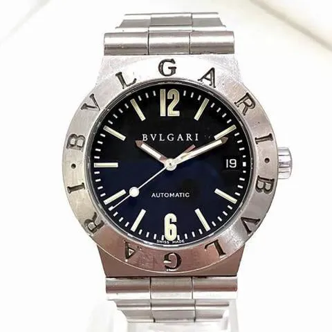 Bulgari Diagono LC 35 S 35mm Stainless steel Black