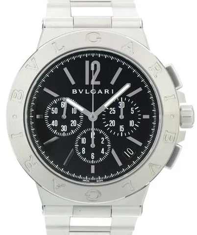 Bulgari Diagono DG41BSSDCH 41mm Stainless steel Black