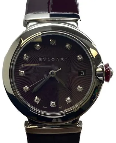 Bulgari Lucea 11 36mm Stainless steel Bordeaux