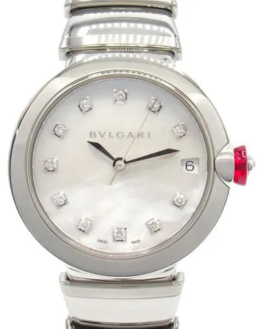 Bulgari Lucea 33mm Stainless steel White