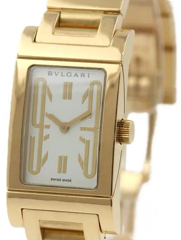 Bulgari Rettangolo RT39G 21mm Yellow gold White 1