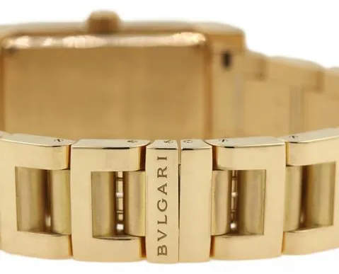 Bulgari Rettangolo RT39G 21mm Yellow gold White 5