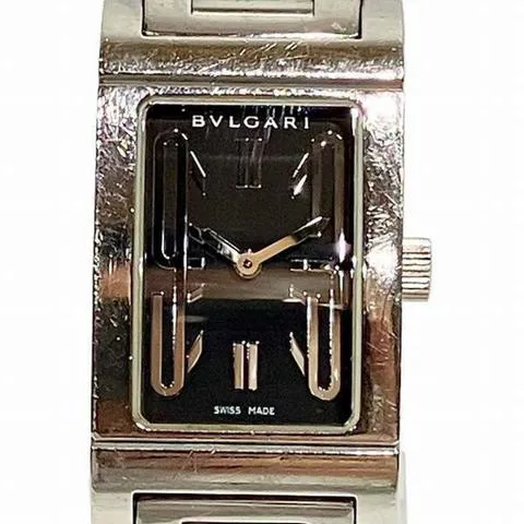 Bulgari Rettangolo 21mm Stainless steel Black