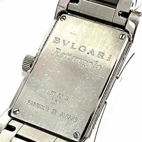 Bulgari Rettangolo 21mm Stainless steel Black 4