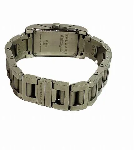 Bulgari Rettangolo 21mm Stainless steel Black 5