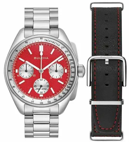 Bulova Lunar Pilot 96K115 43.5mm Stainless steel Red