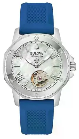 Bulova Marine Star 96L324 35mm Stainless steel Mother-of-pearl