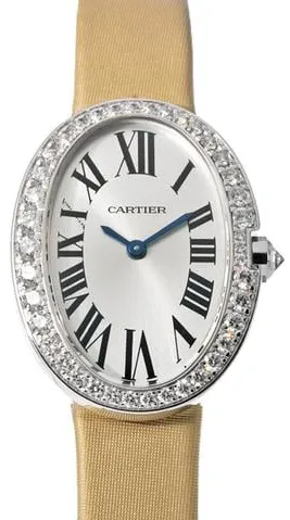 Cartier Baignoire WB520008 23mm White gold Silver