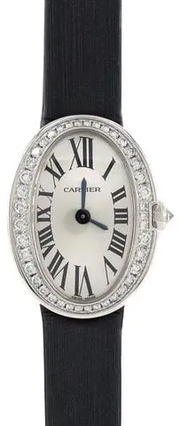 Cartier Baignoire wb520027 19mm White gold Silver