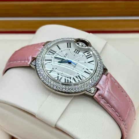 Cartier Ballon Bleu 33mm WE902067 33mm White gold Silver 2