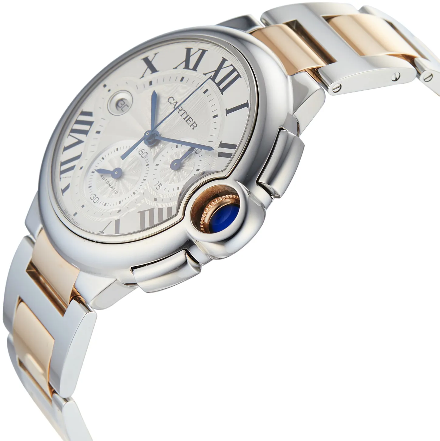 Cartier Ballon Bleu de Cartier w6920063 44mm Rose gold and Stainless steel Silver 1