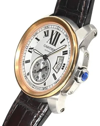 Cartier Calibre de Cartier W7100039 42mm Yellow gold and Stainless steel Silver