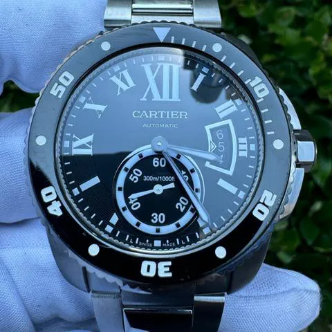 Cartier Calibre de Cartier W7100057 42mm Stainless steel Black