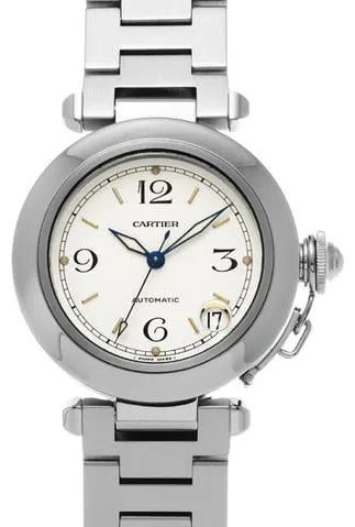 Cartier Pasha C W31015M7 35mm Stainless steel White