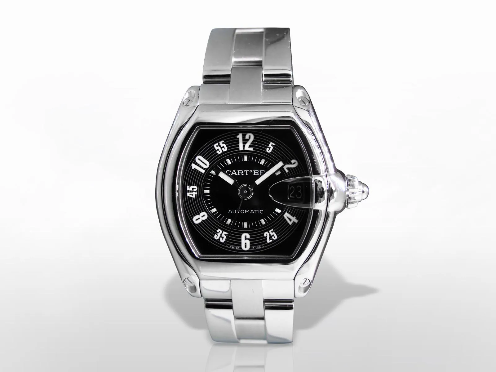 Cartier Roadster 42mm Stainless steel Black