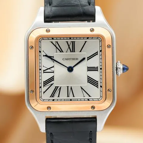 Cartier Santos Dumont W2SA0011 31mm Yellow gold and Stainless steel Silver