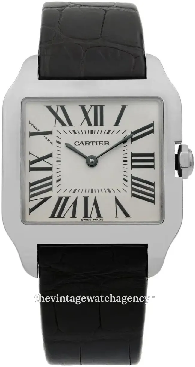 Cartier Santos W2009451 18k white gold Silver