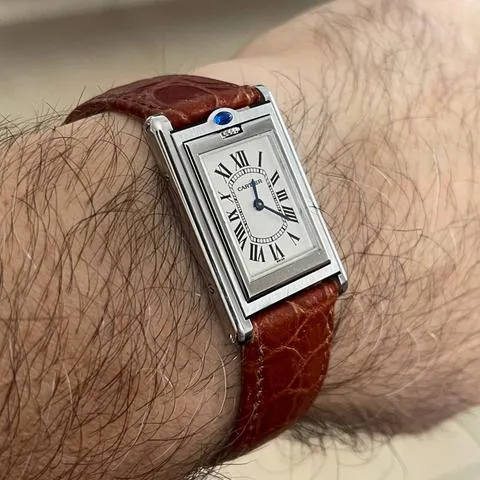 Cartier Tank 2405 24mm Stainless steel White