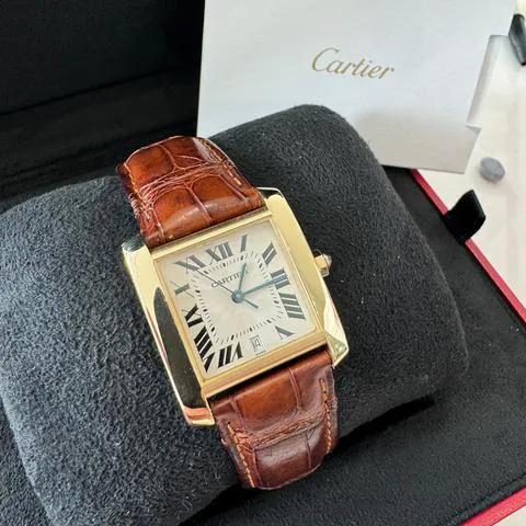 Cartier Tank Française 1840 28mm Yellow gold White