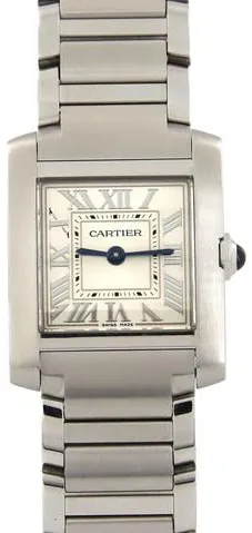 Cartier Tank Française WSTA0065 21mm Silver Silver