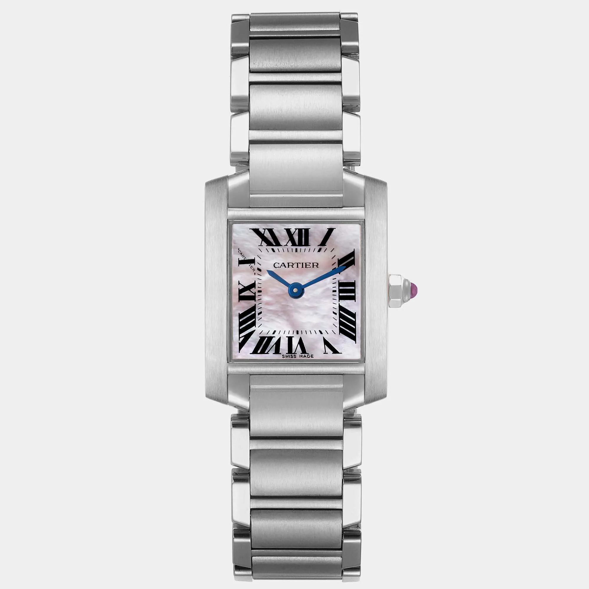 Cartier Tank Française W51028Q 20mm Stainless steel Tan