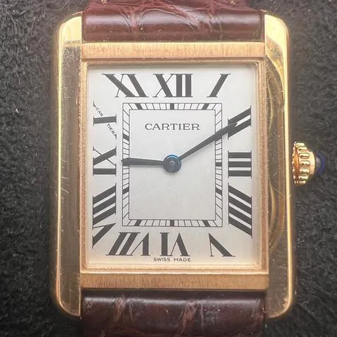 Cartier Tank Solo W5200024 24mm Rose gold Silver