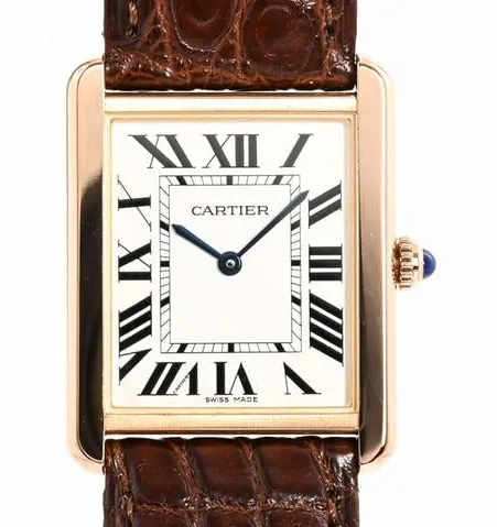 Cartier Tank Solo W5200025 27.5mm Yellow gold and Stainless steel Silver