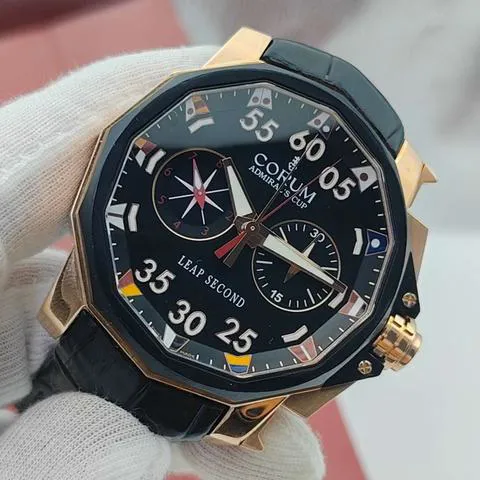 Corum Admiral's Cup Leap Second 48 895.931.91 48mm Rose gold Black