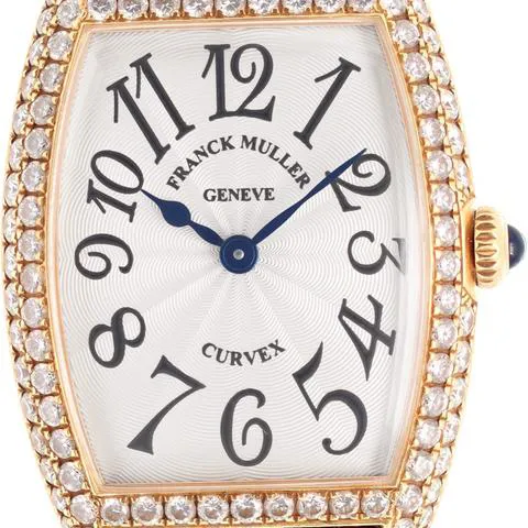 Franck Muller Cintree Curvex 1752 QZ D 24.5mm Yellow gold Silver