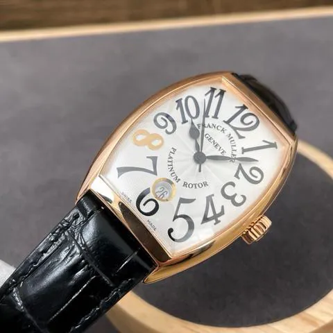 Franck Muller Cintree Curvex 7851 SC DT 48.5mm Rose gold White